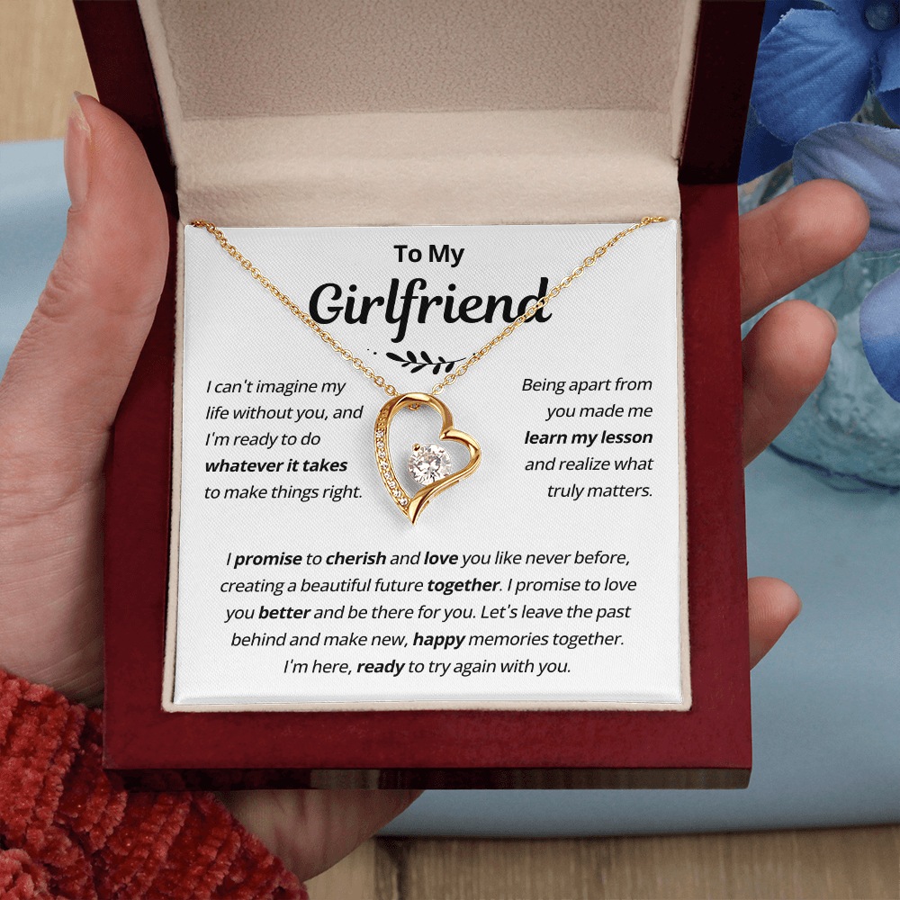 Girlfriend Necklace From Boyfriend, to My Love Necklace, Christmas Gifts