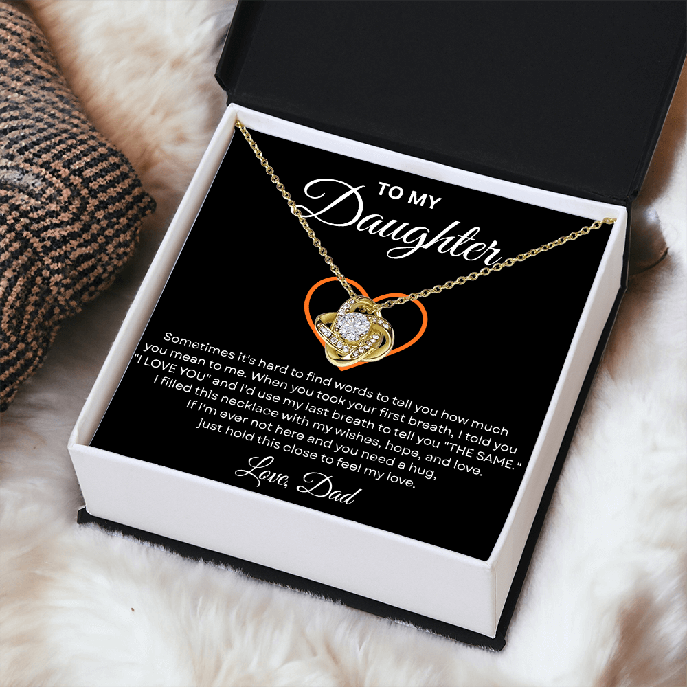 To My Daughter From Mom & Dad – Meaningful Christmas Jewelry Gift with Gift Box