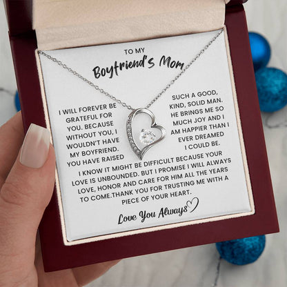 Gift to My Boyfriend's Mom Necklace – Perfect for Mother's Day
