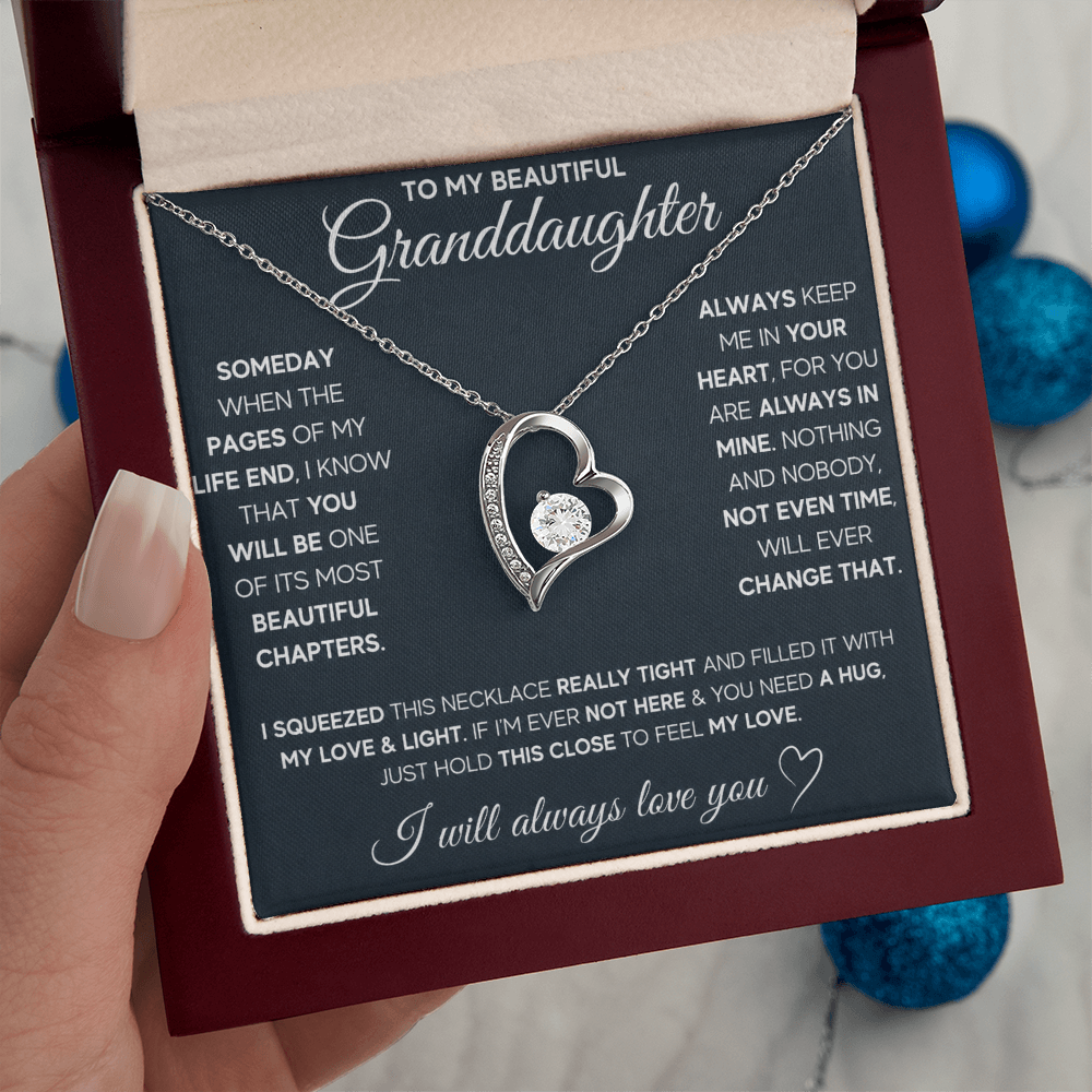 Gift for Granddaughter - I Will Always & Forever Love You - Necklace