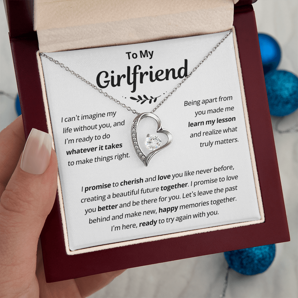 Girlfriend Necklace From Boyfriend, to My Love Necklace, Christmas Gifts