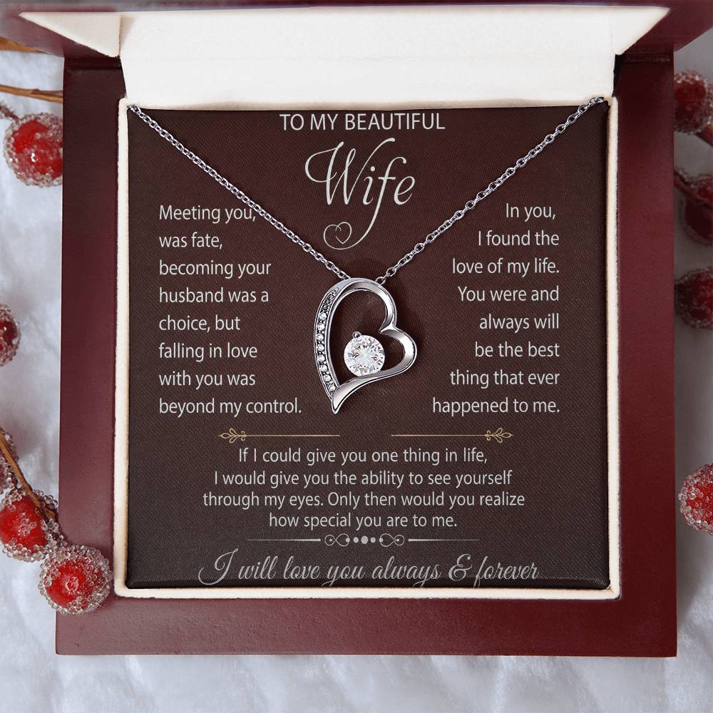 Forever Love Necklace Form Lover Husband for My Sweet Heart