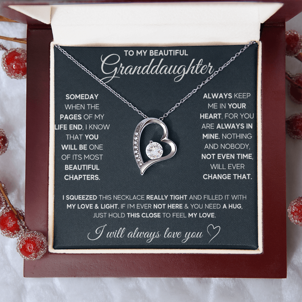 Gift for Granddaughter - I Will Always & Forever Love You - Necklace