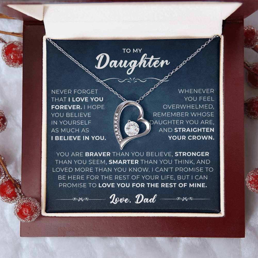 To My Daughter From Mom & Dad – Beautiful Jewelry Gift with Luxury Gift Box
