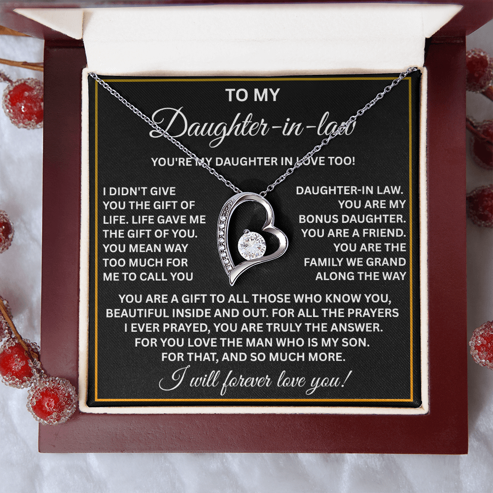 To My Daughter-in-law Necklace – Meaningful Gift from Mom or Dad