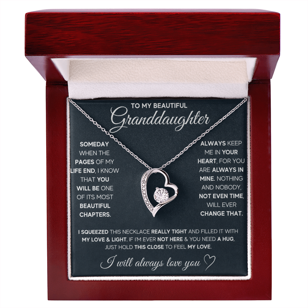 Gift for Granddaughter - I Will Always & Forever Love You - Necklace