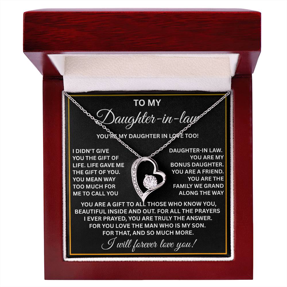 To My Daughter-in-law Necklace – Meaningful Gift from Mom or Dad