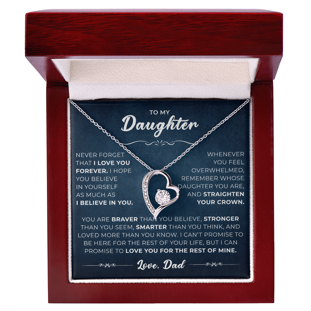 To My Daughter From Mom & Dad – Beautiful Jewelry Gift with Luxury Gift Box