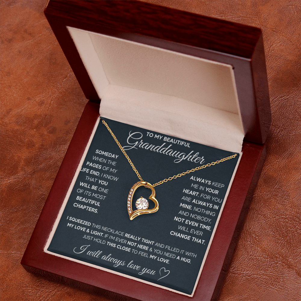 Gift for Granddaughter - I Will Always & Forever Love You - Necklace