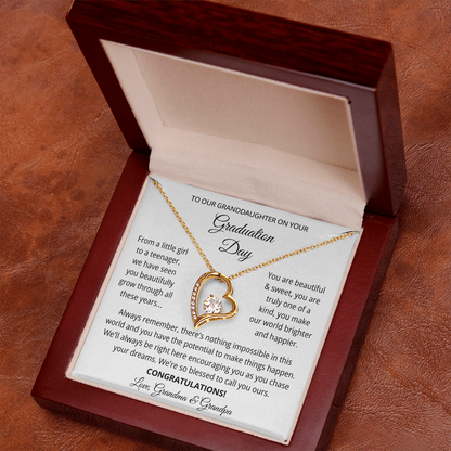 Granddaughter Graduation Gift from Grandma & Grandpa, Gift for Granddaughter Graduation