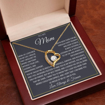 Mom Necklace for Women With Heartfelt Message & Gift Box