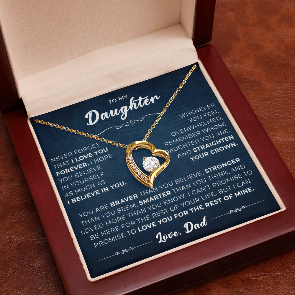 To My Daughter From Mom & Dad – Beautiful Jewelry Gift with Luxury Gift Box