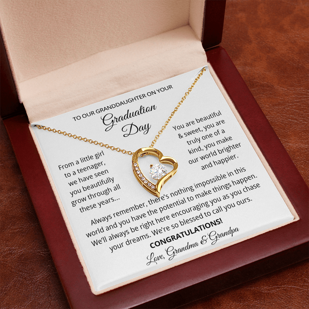 Granddaughter Graduation Gift from Grandma & Grandpa, Gift for Granddaughter Graduation