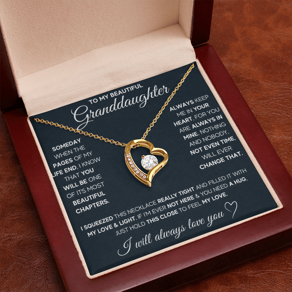 Gift for Granddaughter - I Will Always & Forever Love You - Necklace