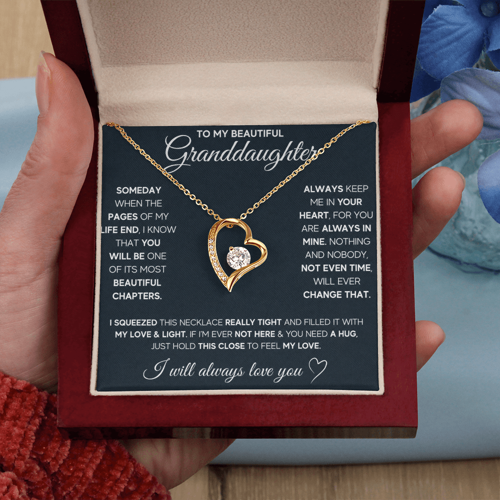 Gift for Granddaughter - I Will Always & Forever Love You - Necklace