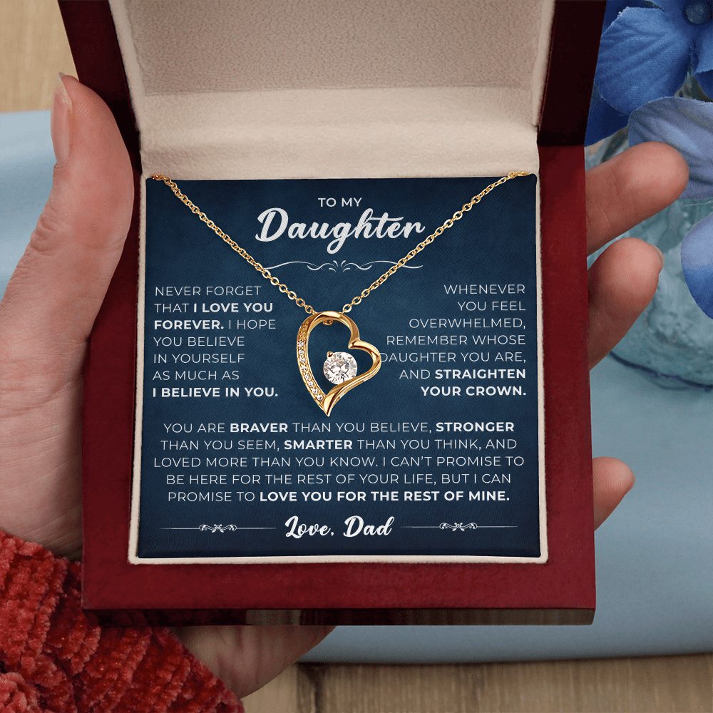 To My Daughter From Mom & Dad – Beautiful Jewelry Gift with Luxury Gift Box