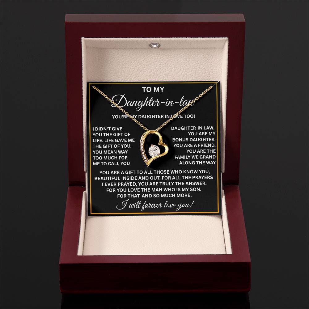 To My Daughter-in-law Necklace – Meaningful Gift from Mom or Dad