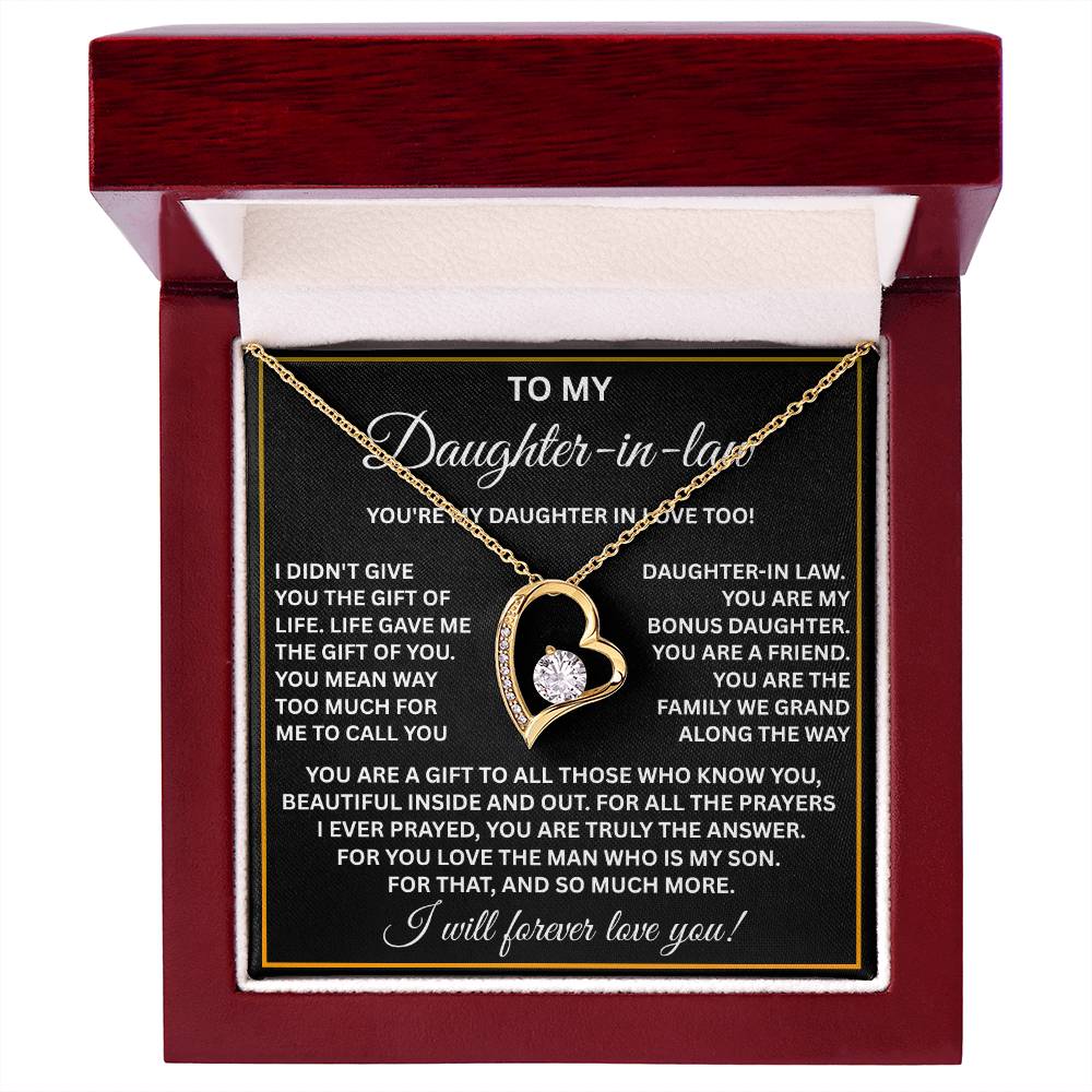 To My Daughter-in-law Necklace – Meaningful Gift from Mom or Dad