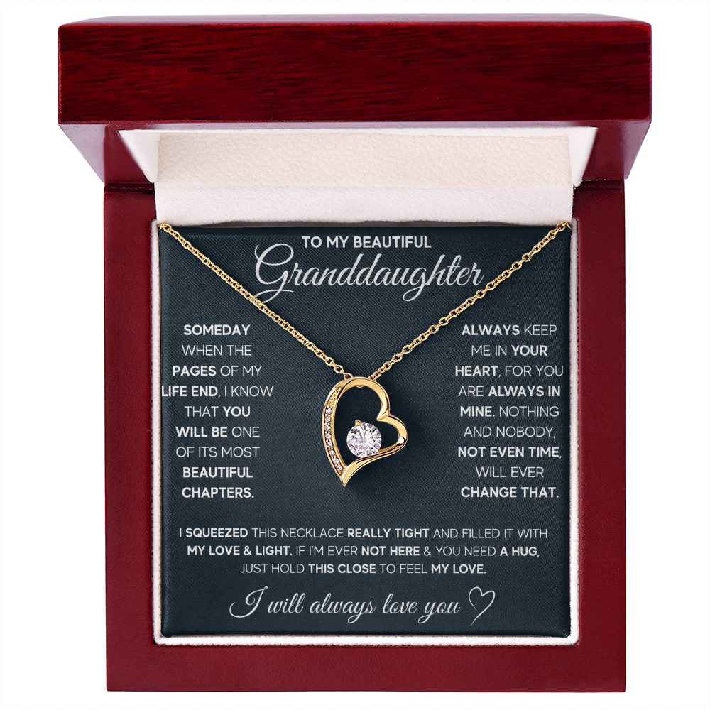 Gift for Granddaughter - I Will Always & Forever Love You - Necklace