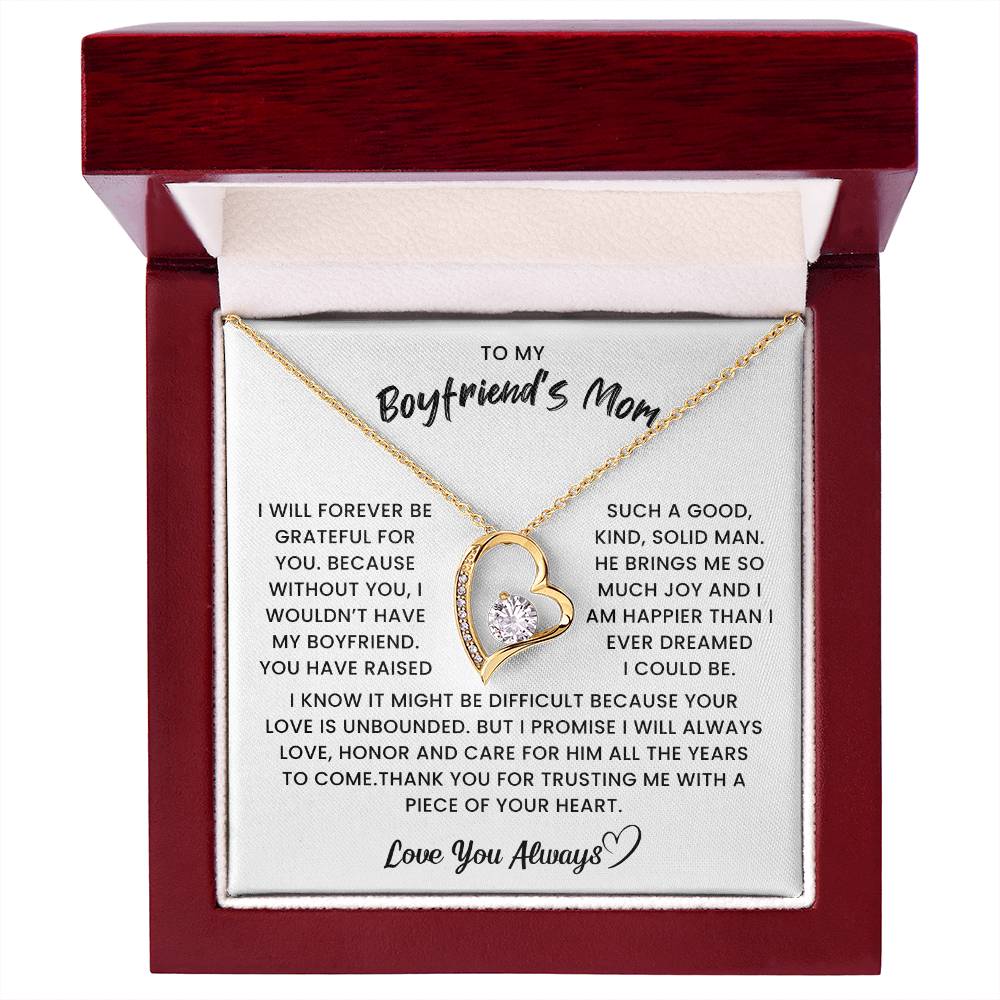 Gift to My Boyfriend's Mom Necklace – Perfect for Mother's Day