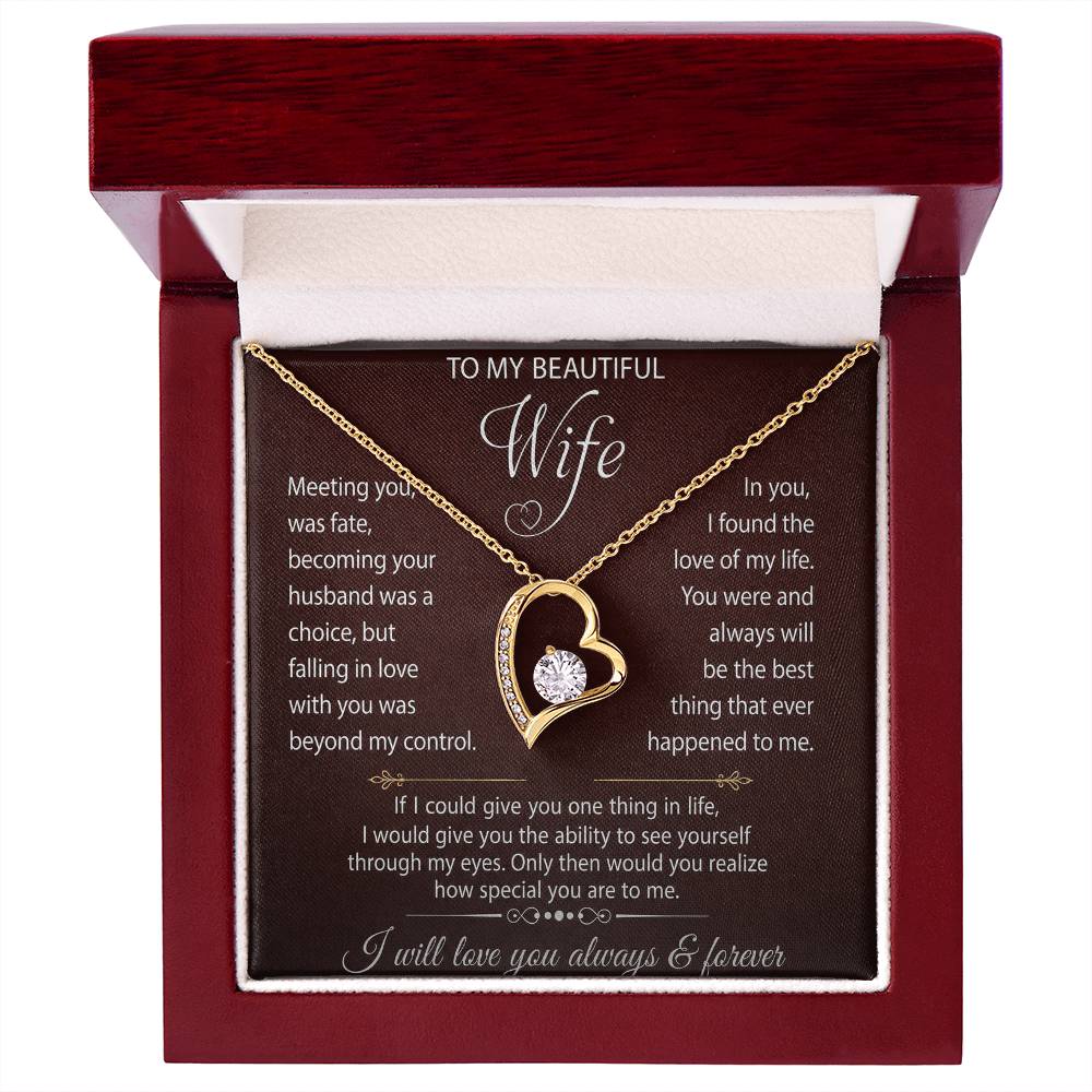 Forever Love Necklace Form Lover Husband for My Sweet Heart