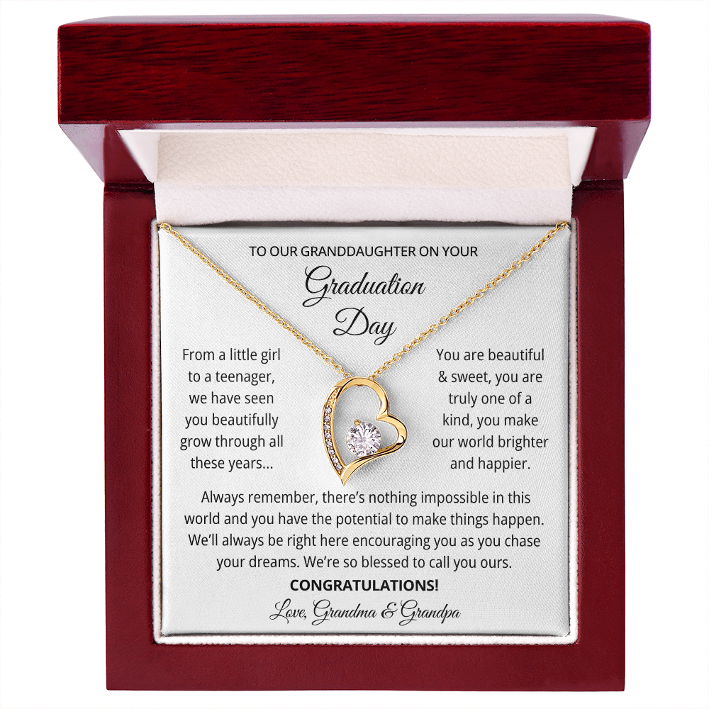 Granddaughter Graduation Gift from Grandma & Grandpa, Gift for Granddaughter Graduation