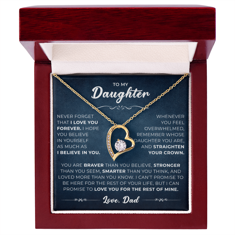 To My Daughter From Mom & Dad – Beautiful Jewelry Gift with Luxury Gift Box