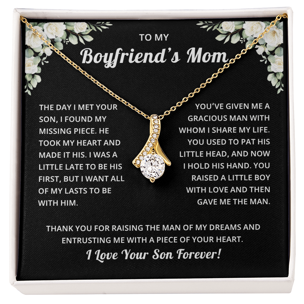 Mother's Day Gift for Boyfriend's Mom With Message Card and Jewelry Box