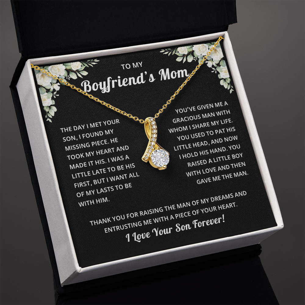 Mother's Day Gift for Boyfriend's Mom With Message Card and Jewelry Box