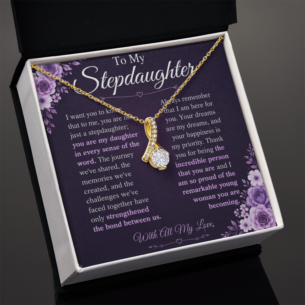 To My Stepdaughter - Feel My Love - Alluring Beauty Necklace