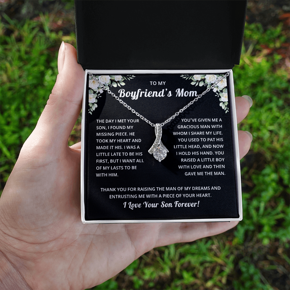 Mother's Day Gift for Boyfriend's Mom With Message Card and Jewelry Box