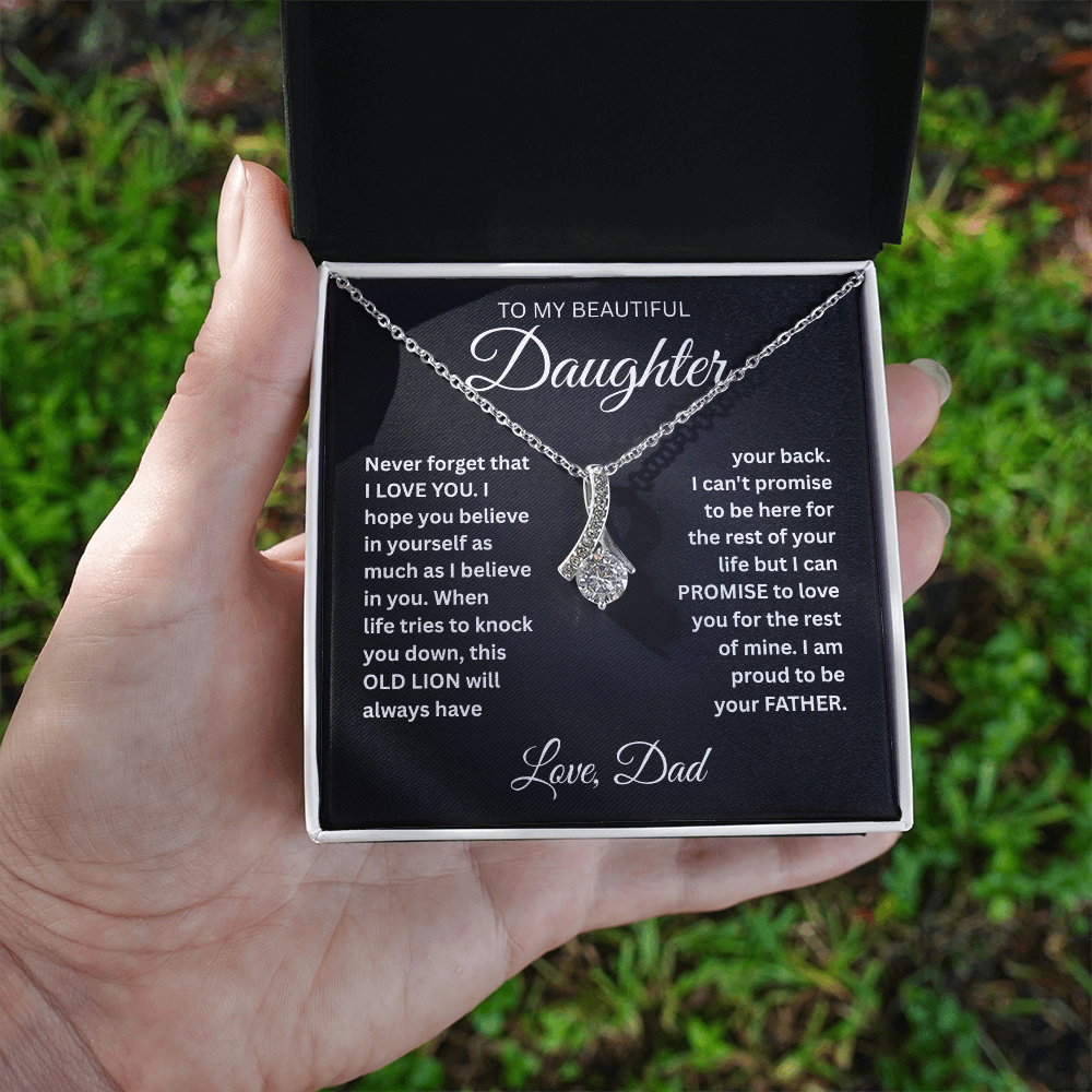 To My Daughter - Never Forget That I Love You - Alluring Beauty Necklace