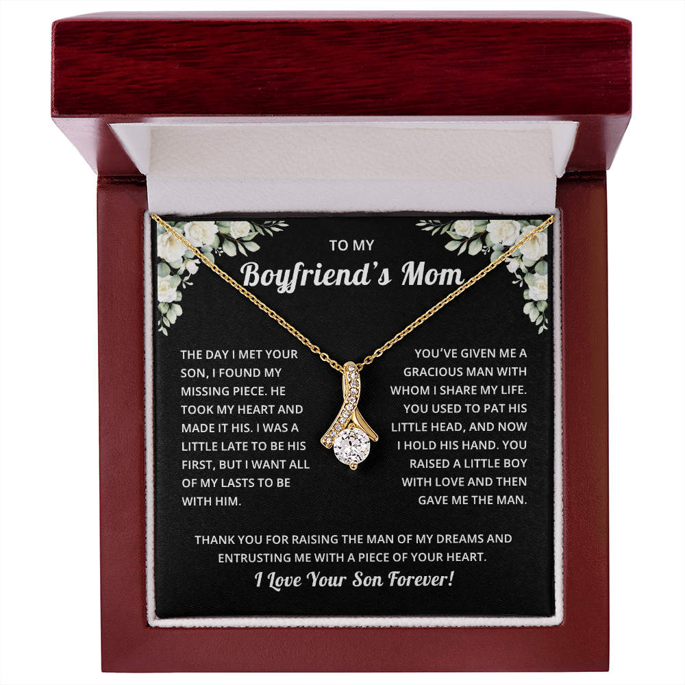Mother's Day Gift for Boyfriend's Mom With Message Card and Jewelry Box
