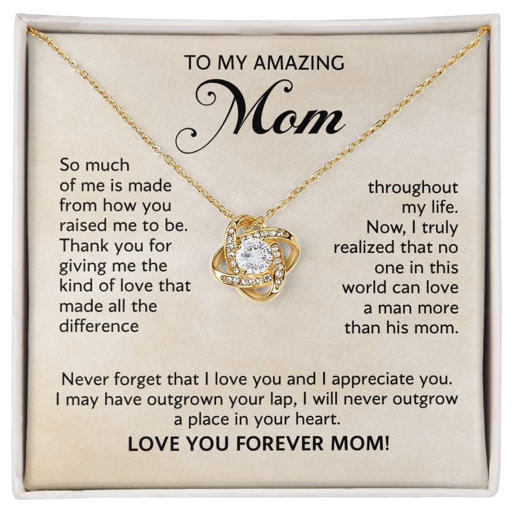 Mother's Day 2026 Gift - To My Mom Love Knot Necklace