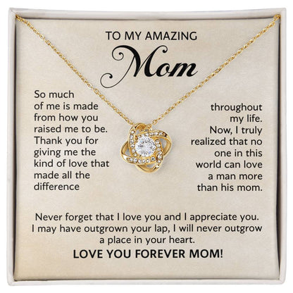 Mother's Day 2026 Gift - To My Mom Love Knot Necklace