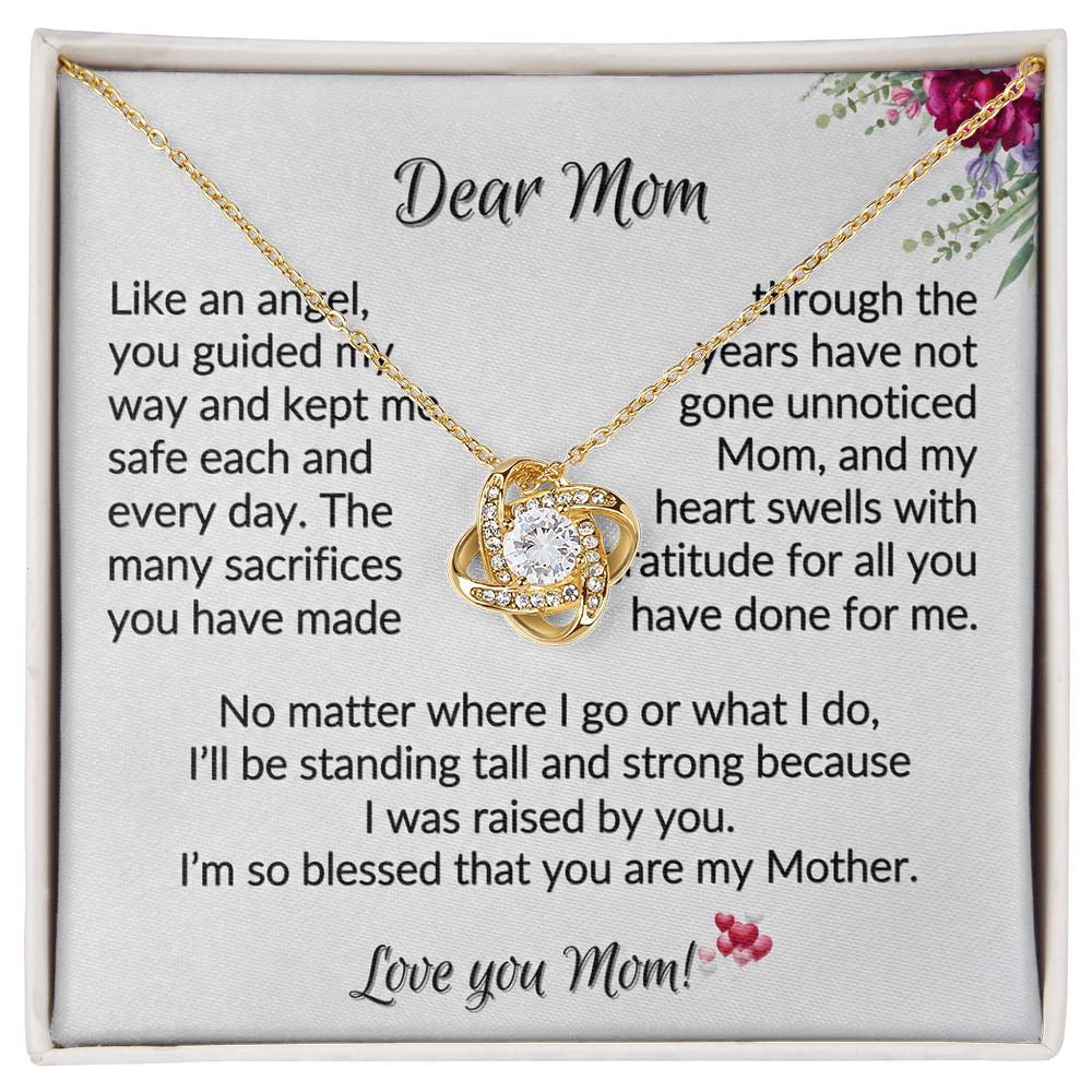 To My Mom I Know It's Not Easy for a Woman to Raise a Man - Necklace