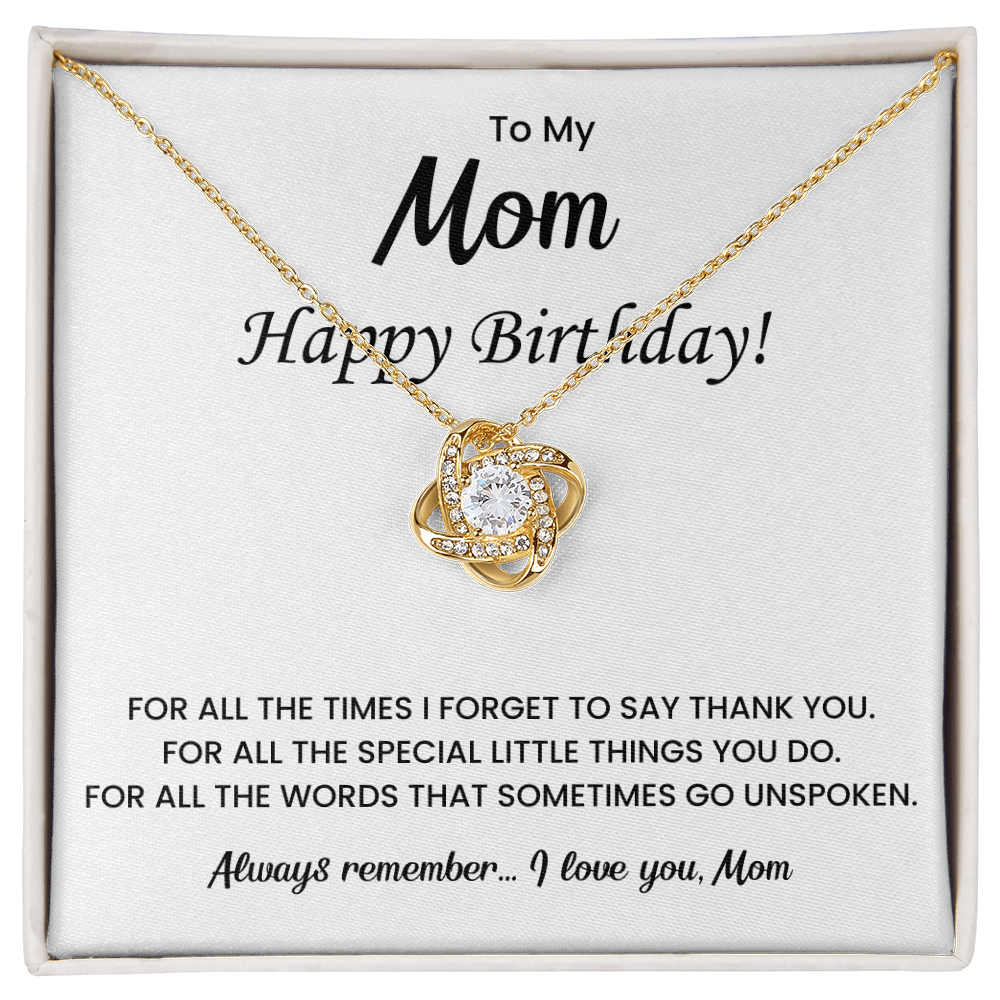 To My Beautiful Mom Necklace, Gift for Mom From Daughter or Son, Birthday Gifts