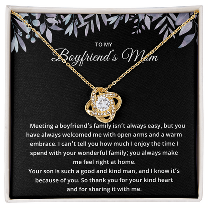 Boyfriend's Mom Gifts From Girlfriend – Necklace for Her, Mother's Day or Birthday Gift