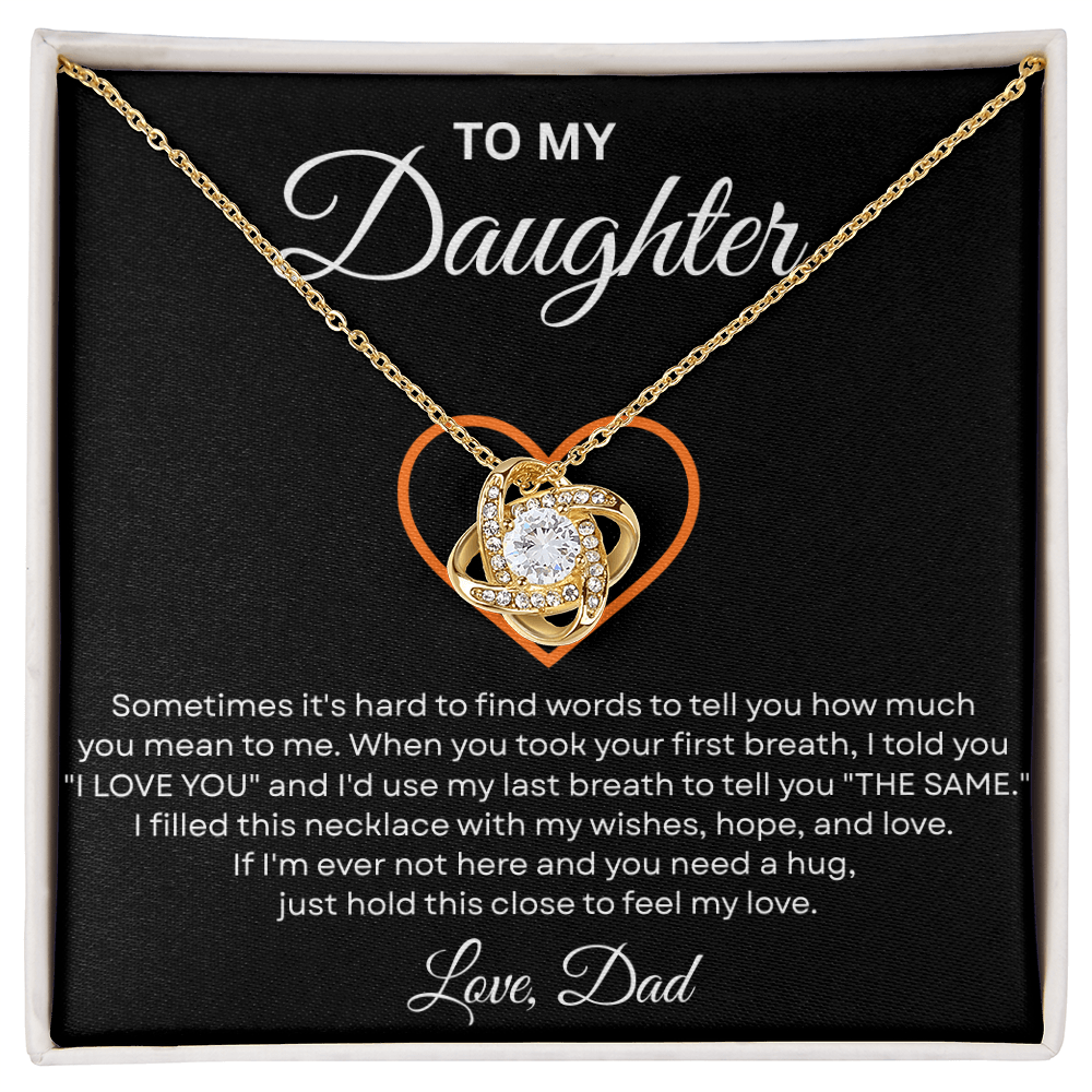 To My Daughter From Mom & Dad – Meaningful Christmas Jewelry Gift with Gift Box