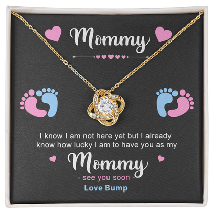 To My Mommy Necklace | Love, Bump - Love Knot Necklace