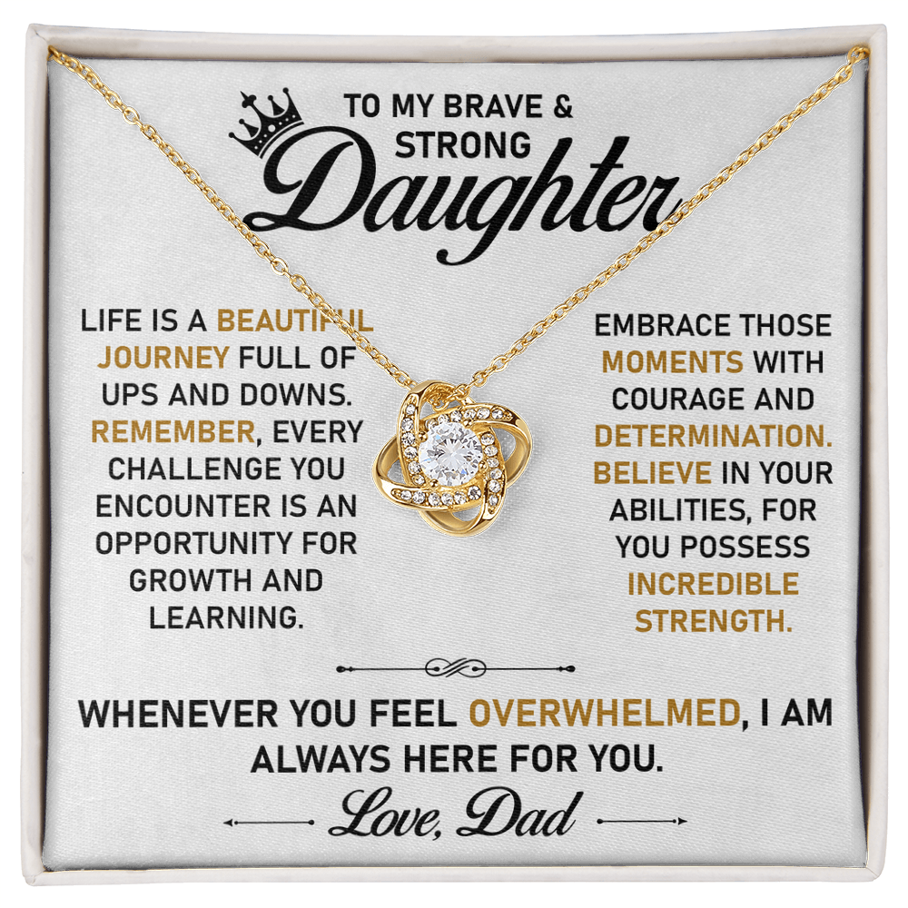 To My Daughter | Never Forget That You Are Loved Beyond Words | Meaningful Jewelry Gift