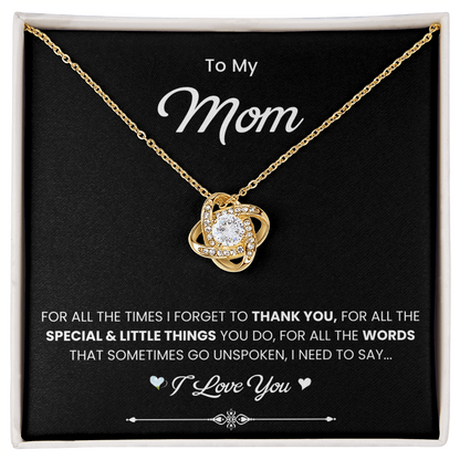 Sentimental Mother's Day Necklace Gift for Mom From Son or Daughter