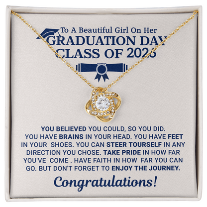 Graduation Necklace Gift for Daughter, Sister or Best Friend – Elegant Keepsake Jewelry for Her