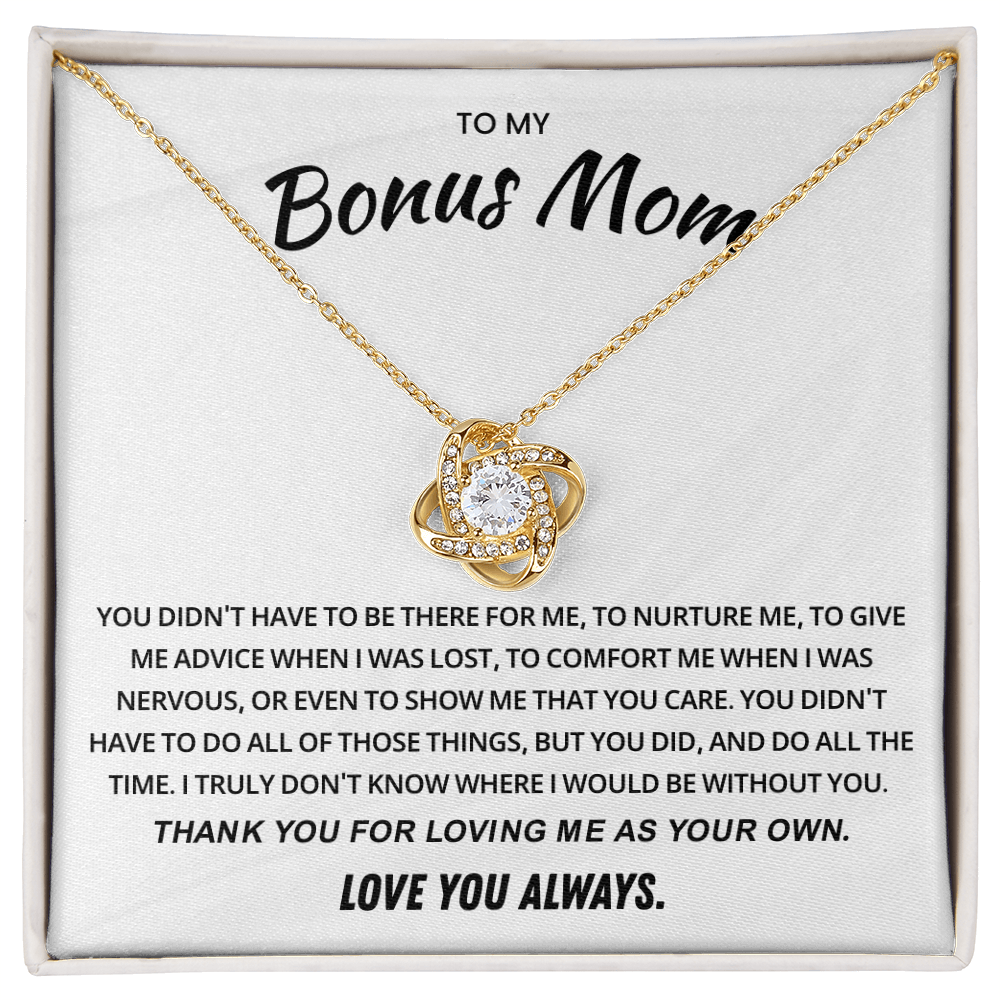 Necklace Gift for Bonus Mom From Stepson or Stepdaughter, Mother's Day Jewelry