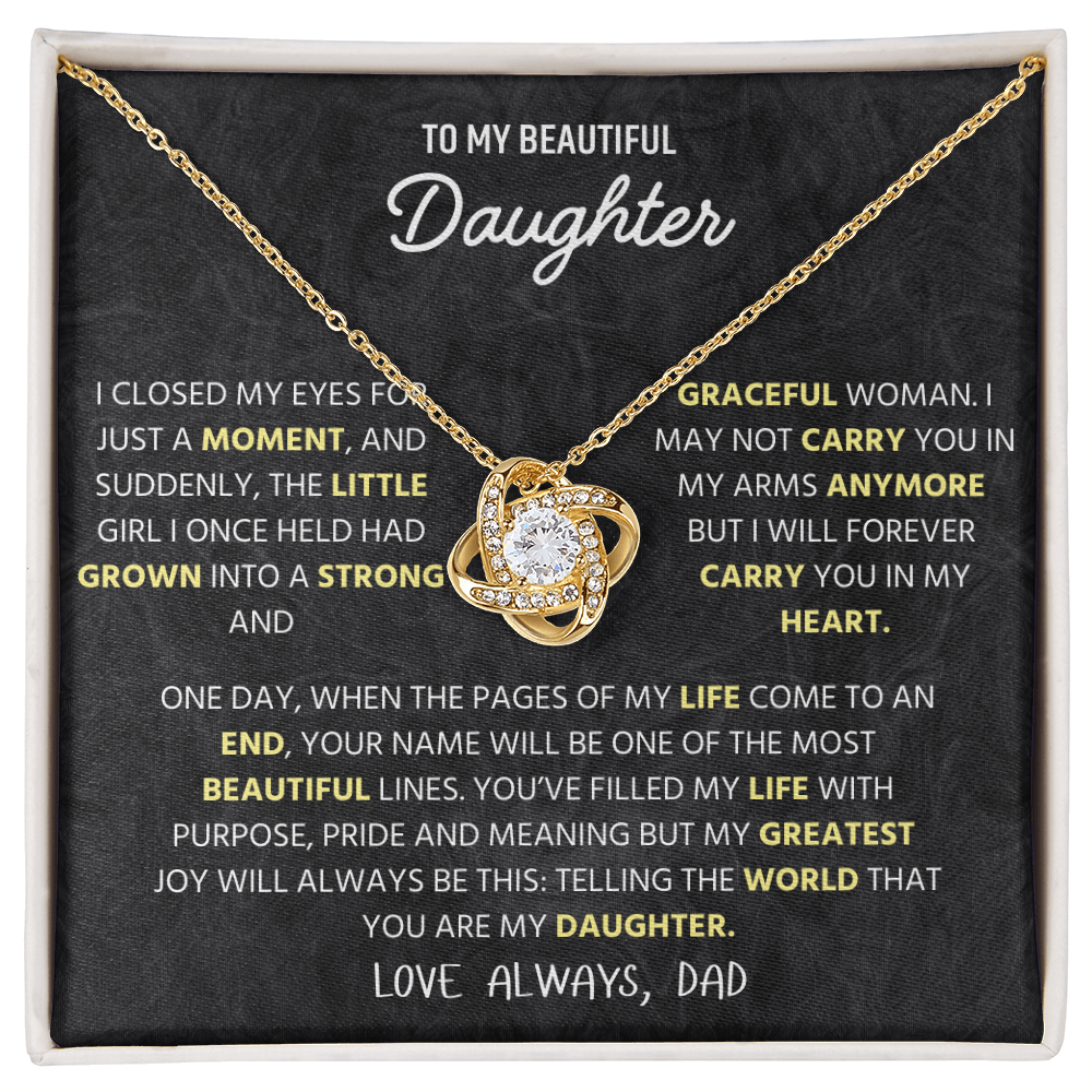 To My Beautiful Daughter – A Heartfelt Jewelry Gift from Mommy, Perfect for Christmas