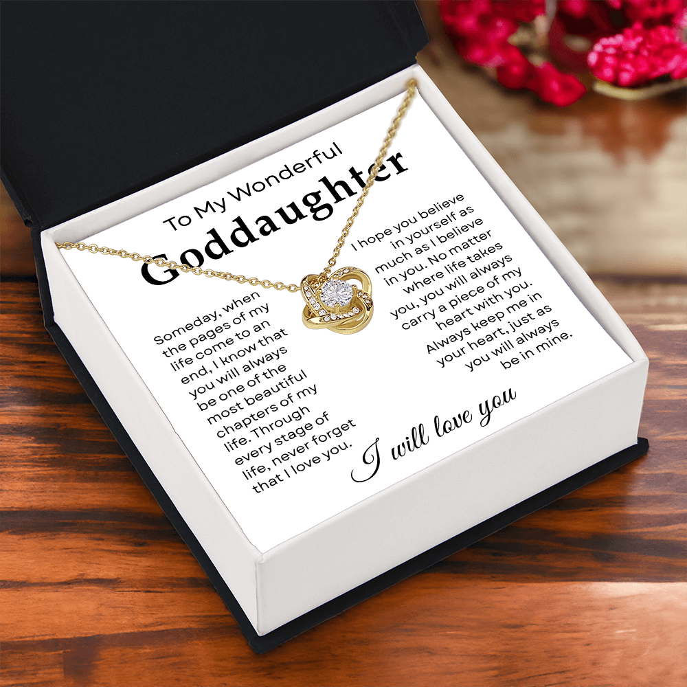 To My Goddaughter Necklace From Godmother