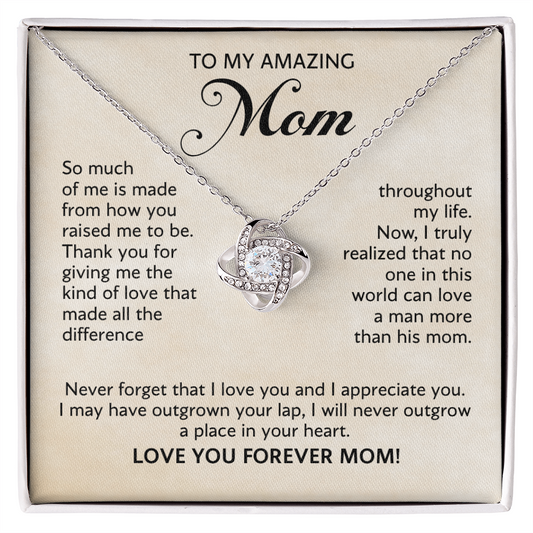 Mother's Day 2026 Gift - To My Mom Love Knot Necklace