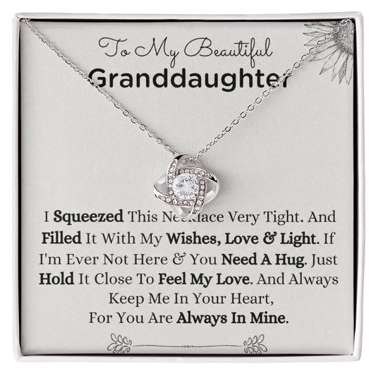 To My Amazing Granddaughter - Always Keep Me in Your Heart - Necklace