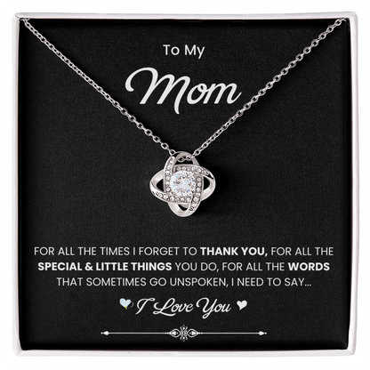 Sentimental Mother's Day Necklace Gift for Mom From Son or Daughter