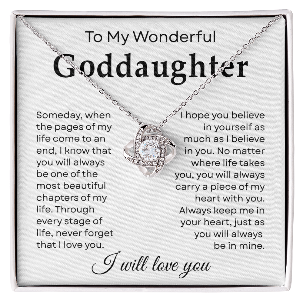 To My Goddaughter Necklace From Godmother